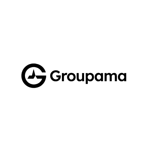 groupama logo n&b